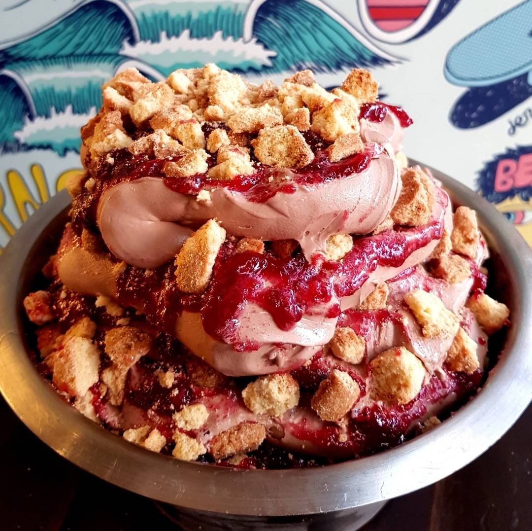 CHOCOLATE CHERRY CHEESECAKE, a Gelato Messina special
