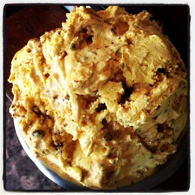 SAFFRON AND PISTACHIO PRALINE, a Gelato Messina special